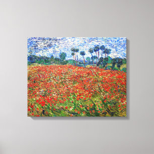 Toile Vincent van Gogh - Champ de coquelicots