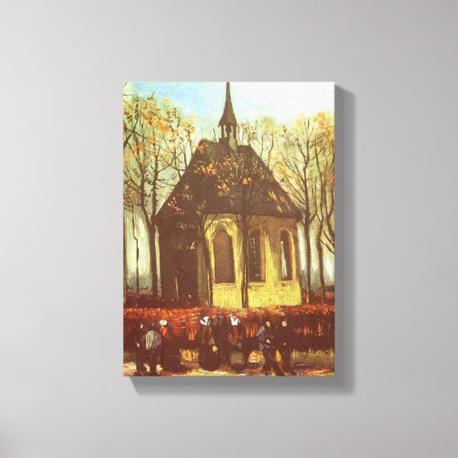 Toile Vincent van Gogh - Chapelle à Nuenen, Églises (Recto)