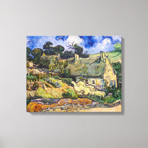 Toile Vincent Van Gogh - Chaumières à Cordeville