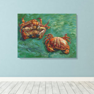 Toile Vincent Van Gogh, deux crabes