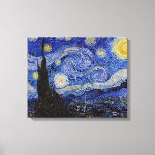 Toile Vincent Van Gogh - La nuit étoilée