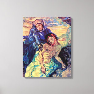 Toile Vincent Van Gogh - La Pieta - Jésus & Vierge Marie