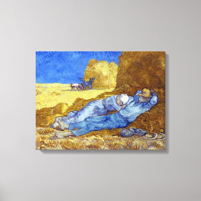 Toile Vincent van Gogh La Siesta (après Millet) (Recto)