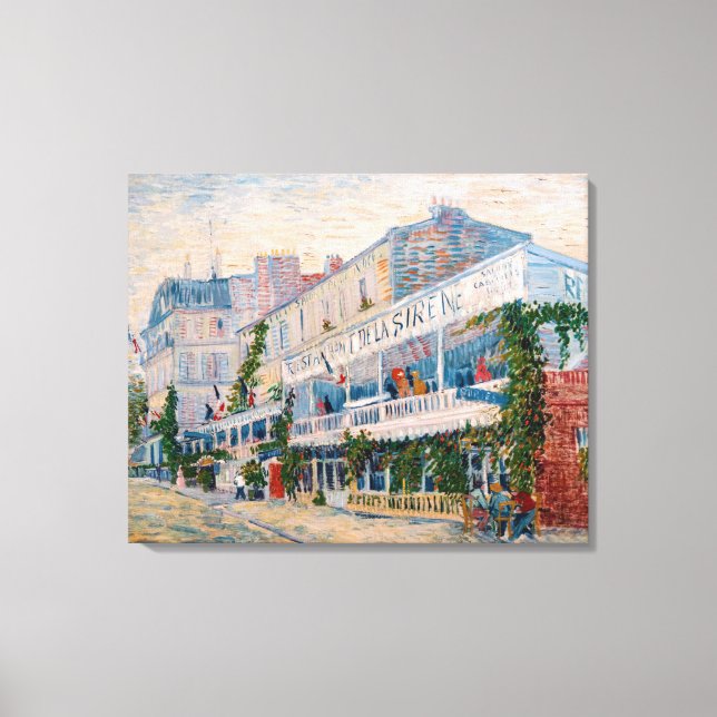 Toile Vincent van Gogh - Le Restaurant de la Sirene (Recto)