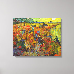 Toile Vincent van Gogh - Le vignoble rouge