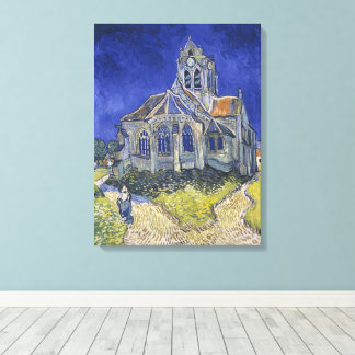 Toile Vincent Van Gogh, L'église d'Auvers