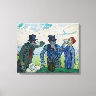 Toile Vincent van Gogh - Les Buveurs, d'après Daumier