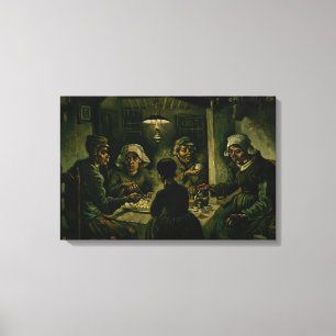 Toile Vincent van Gogh - Les mangeurs de pommes de terre