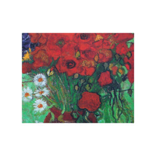 Toile Vincent Van Gogh - Les pavots et les marais rouges