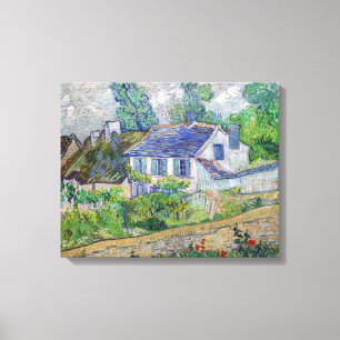 Toile Vincent van Gogh - Maisons à Auvers