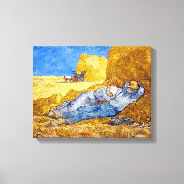 Toile Vincent Van Gogh - Midi Repos Du Travail - Art (Recto)