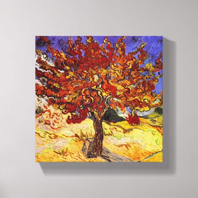 Toile Vincent Van Gogh Mulberry Tree Fine Art Painting (Recto)