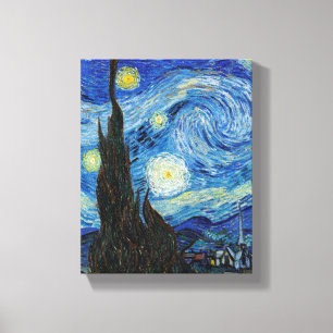Toile Vincent Van Gogh Nuit étoilée Art fin vintage