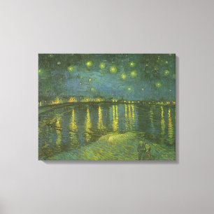 Toile Vincent van Gogh - Nuit étoilée sur le Rhône