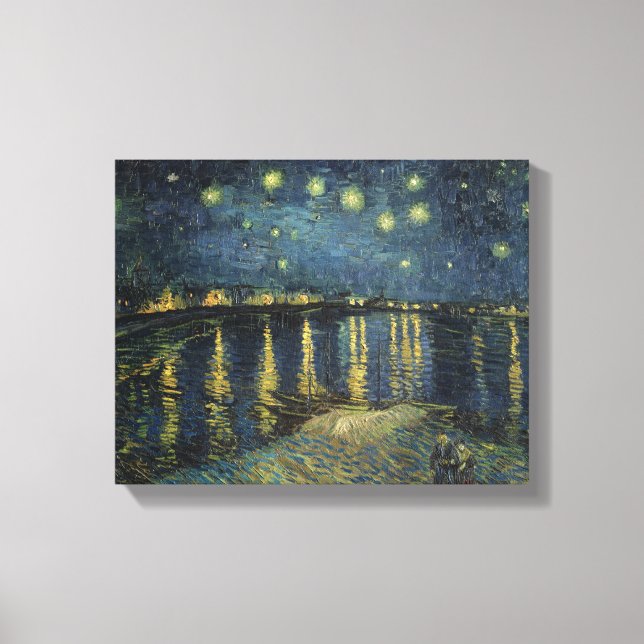 Toile Vincent van Gogh | Nuit étoilée sur le Rhône (Recto)