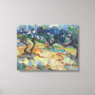 Toile Vincent van Gogh - Oliviers : Ciel bleu vif