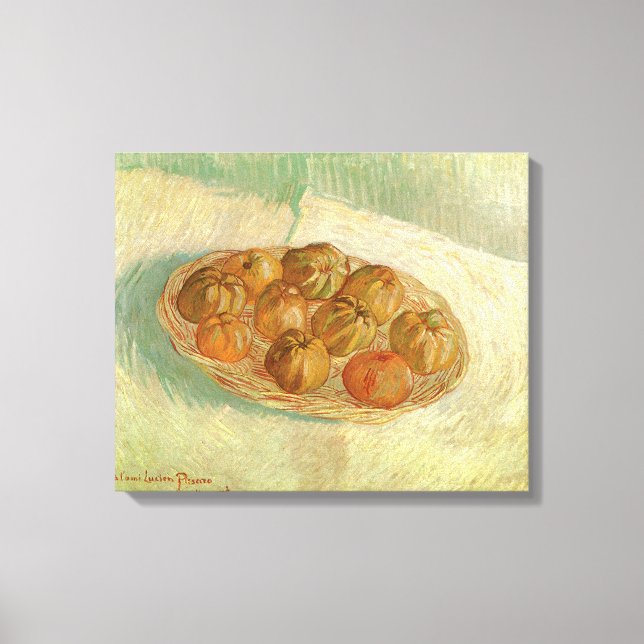 Toile Vincent van Gogh - Panier de pommes à vie continue (Recto)