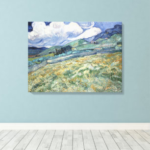 Toile Vincent Van Gogh, Paysage de Saint-Rémy