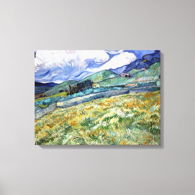 Toile Vincent van Gogh Paysage de Saint-Rémy (Recto)