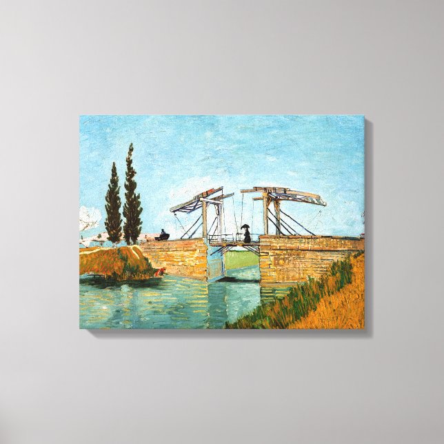 Toile Vincent van Gogh - Pont Langlois à Arles #3 (Recto)