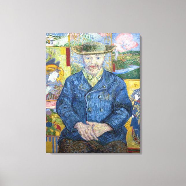 Toile Vincent van Gogh - Portrait de Pere Tanguy (Recto)