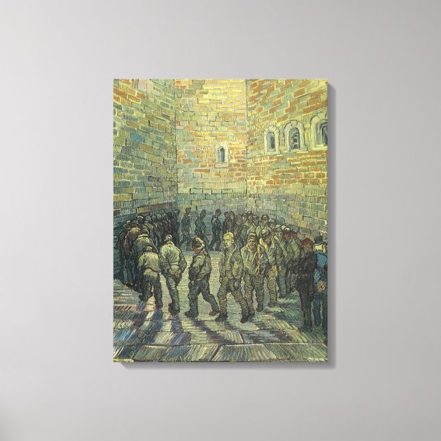 Toile Vincent van Gogh - Prisonniers exerçant (Recto)