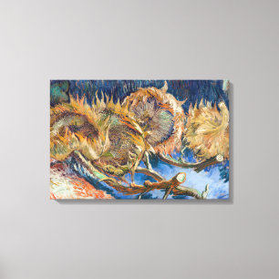 Toile Vincent van Gogh - Quatre tournesols coupés