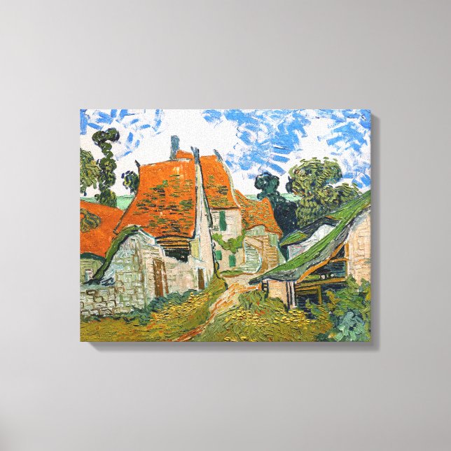 Toile Vincent van Gogh - Rue à Auvers-sur-Oise (Recto)