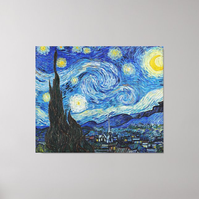 Toile Vincent van Gogh, Starry Night (Recto)
