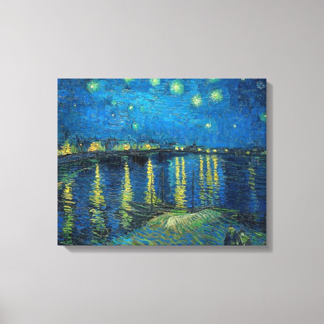 Toile Vincent Van Gogh Starry Night Over the Rhone (Recto)