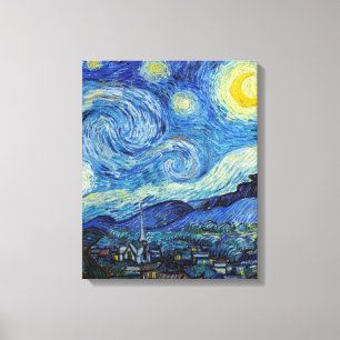 Toile Vincent Van Gogh Starry Nuit Vintage Art