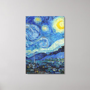 Toile Vincent Van Gogh Starry Nuit Vintage Art