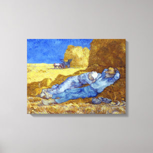 Toile Vincent van Gogh The Siesta (after Millet)