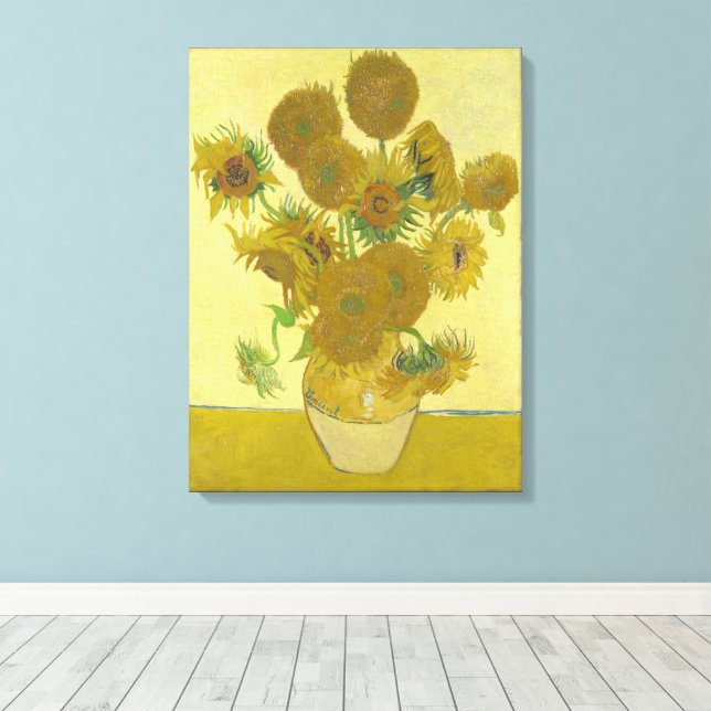 Toile Vincent Van Gogh - Tournesols, quatrième version (Insitu (Plancher de Bois))
