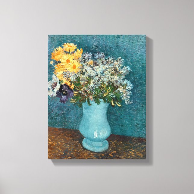 Toile Vincent van Gogh | Vase des fleurs, 1887 (Recto)