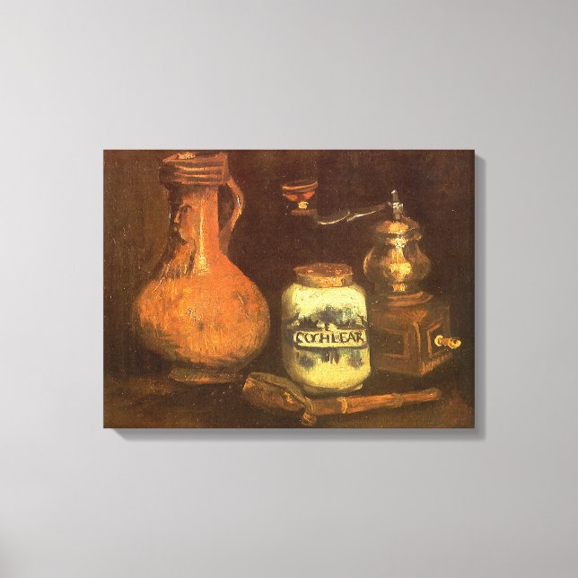 Toile Vincent van Gogh - Vie morte avec moulin à café (Recto)