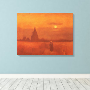 Toile Vincent van Gogh - Vieille tour dans les champs