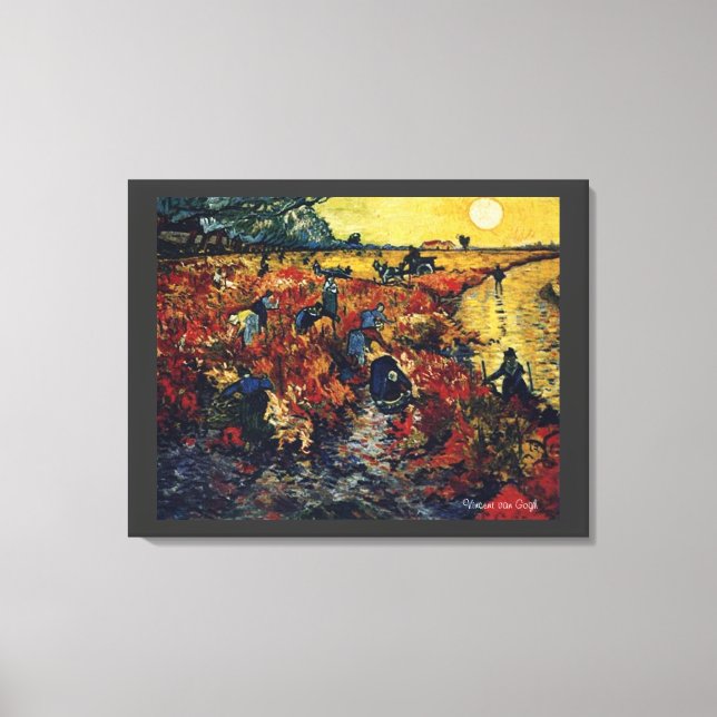 Toile Vincent van Gogh, Vignoble rouge (Recto)