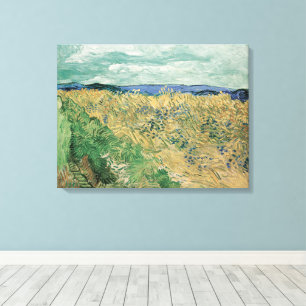 Toile Vincent Van Gogh, Wheatfield Avec Cornflowers