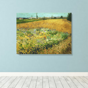 Toile Vincent Van Gogh, Wheatfield, Korenveld