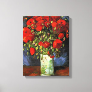 Toile Vincent Willem van Gogh - Vase avec des papillons