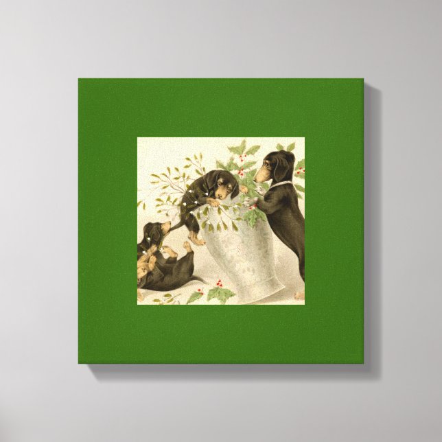 Toile Vintage Christmas Victorian (Recto)