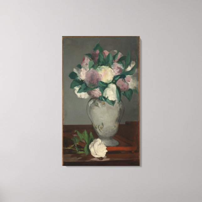 Toile Vintage Edouard Manet Peonies (Recto)