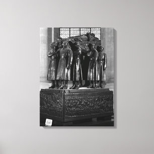 Toile Vintage France Paris Invalides tombe brune