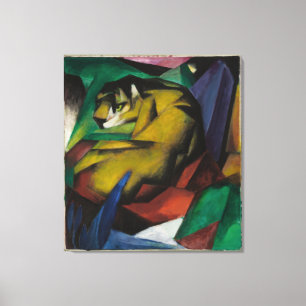 Toile Vintage Franz Marc Le Tigre