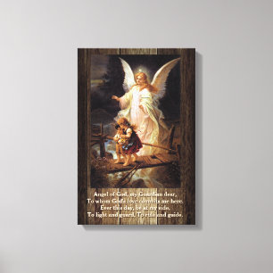 Toile Vintage Guardian Angel