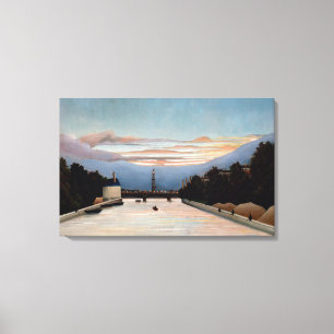 Toile Vintage Henri Rousseau La Tour Eiffel