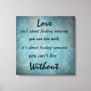 Toile Vintage Inspirational Love Quote Canvas Imprimer