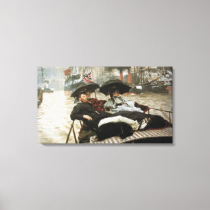 Toile Vintage James Tissot La Tamise