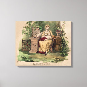 Toile Vintage La Bonne Mère, Restauré